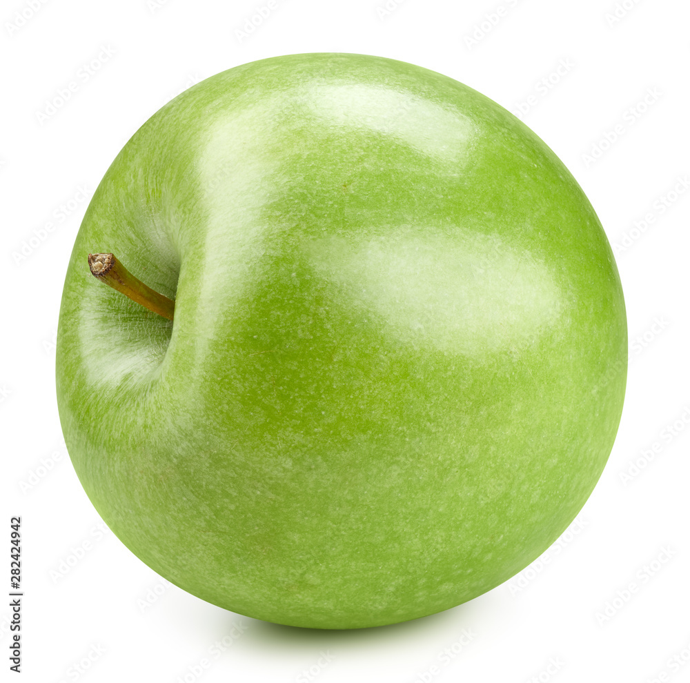 Green apples isolated on white