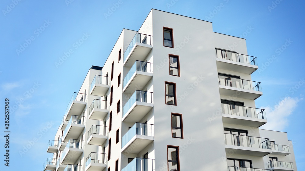 modern building with balconies