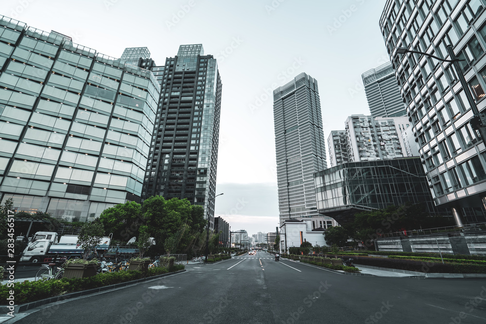 上海陆家嘴建筑景观天际线……