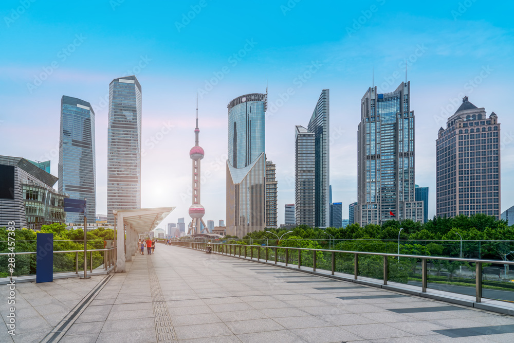 Shanghai Lujiazui Architectural Landscape Skyline..