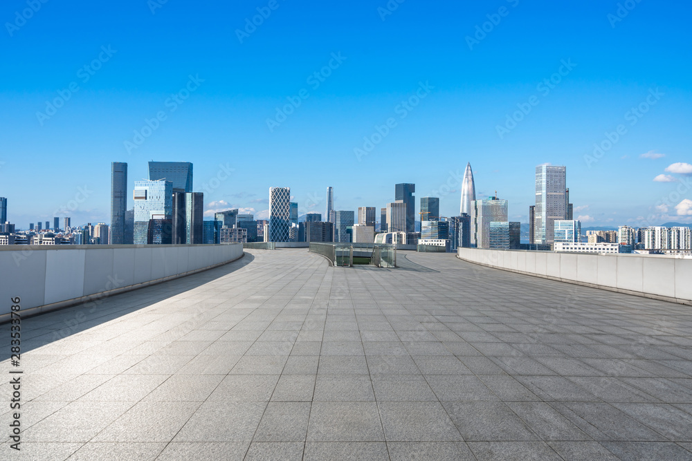 空广场城市天际线