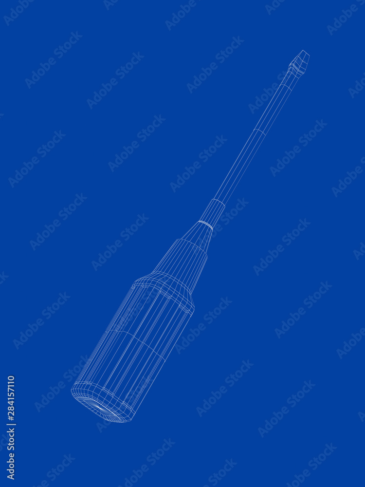 螺丝刀三维模型