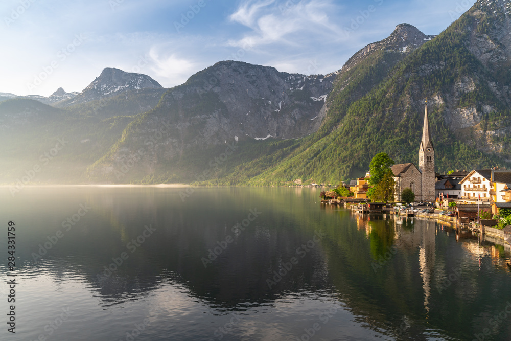 Hallstatt village on Hallstatter lake