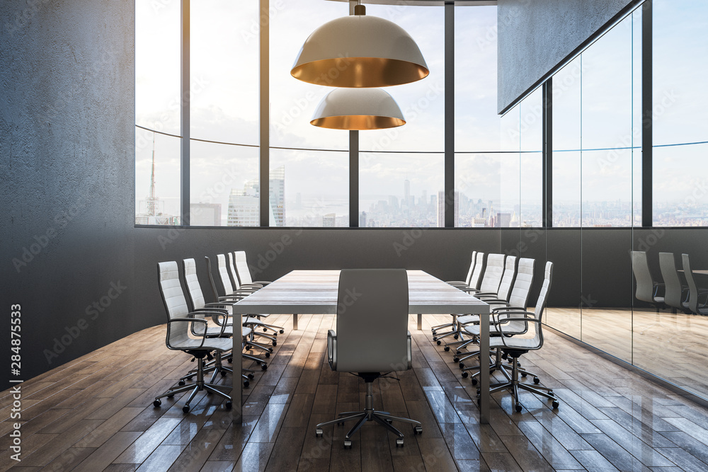 Stylish meeting room interior