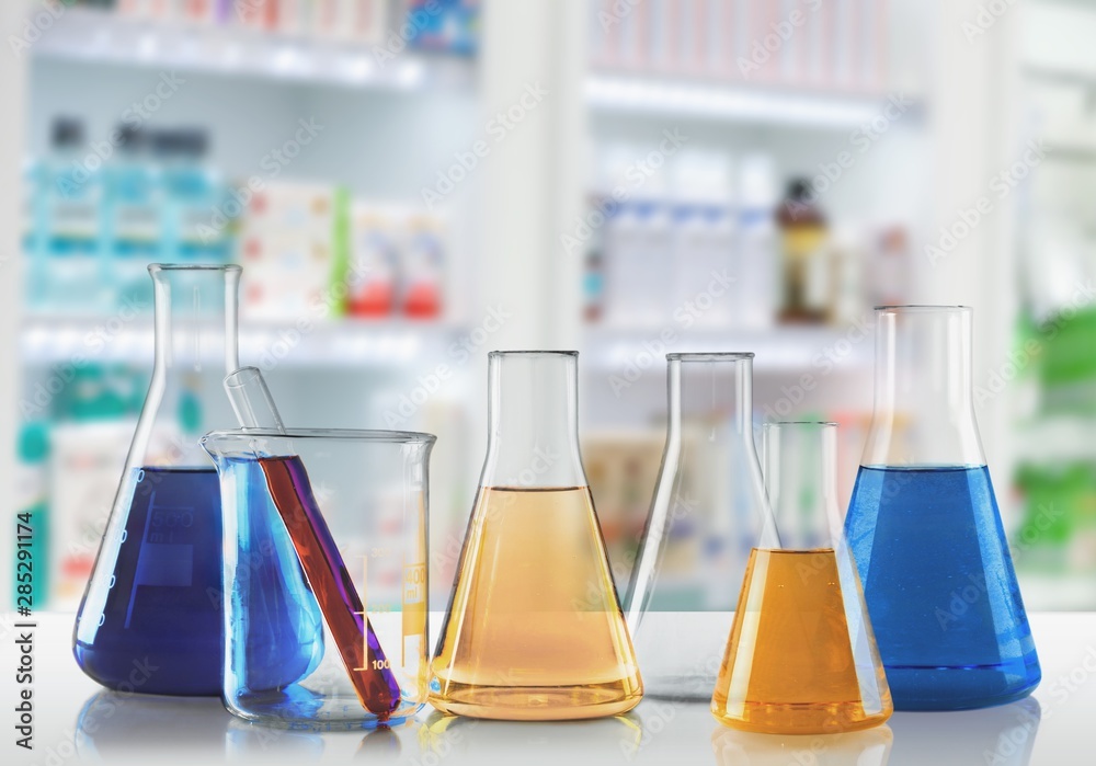 Chemical chemistry laboratory acid alkaline analysis background