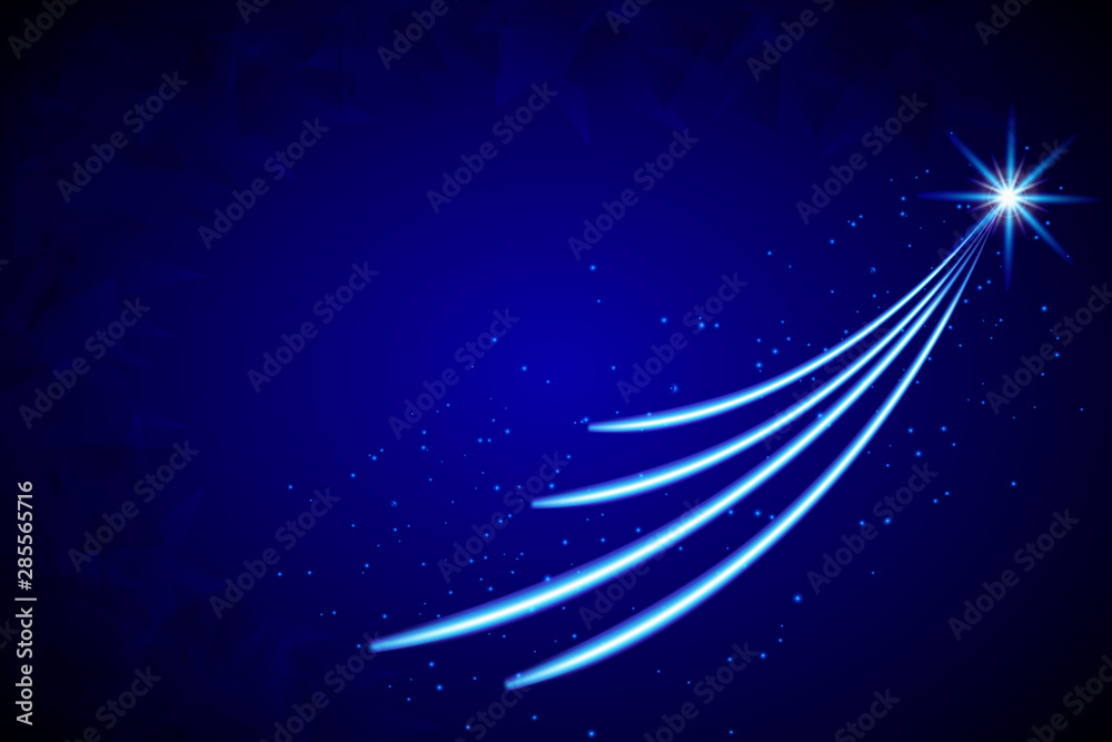 Abstract Blue light line background