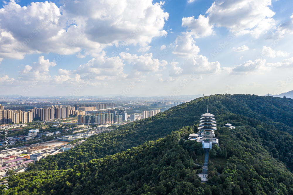 中国杭州的城市天际线