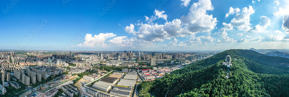 city skyline in hangzhou china