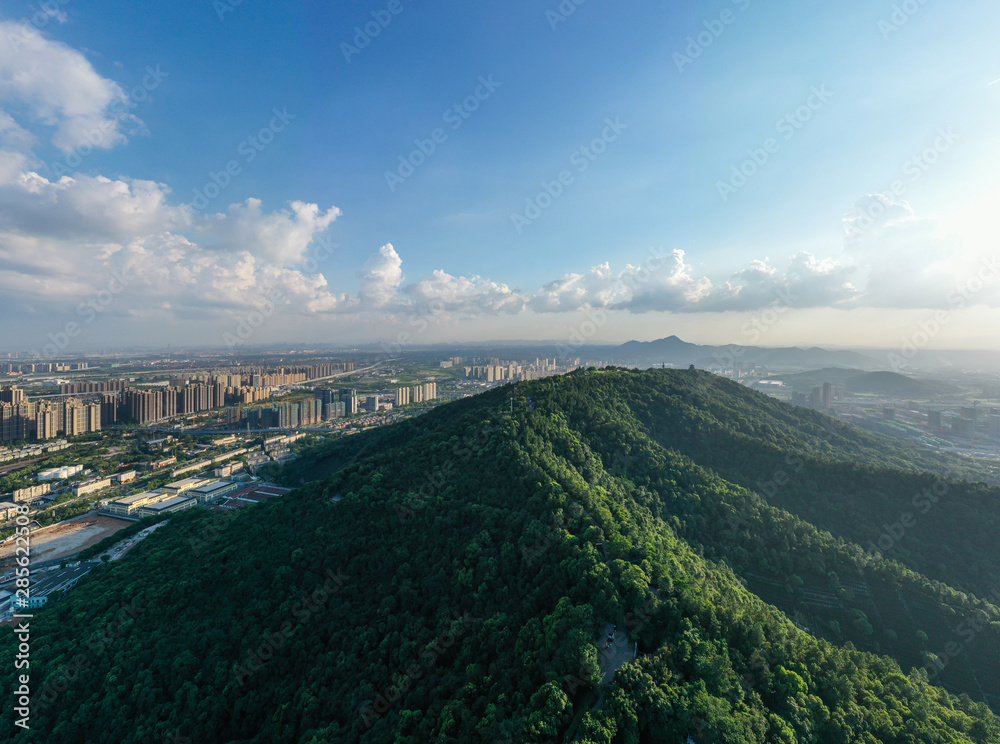 city skyline in hangzhou china