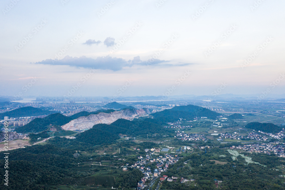 中国杭州的城市天际线