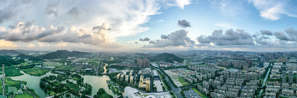 中国杭州的城市天际线