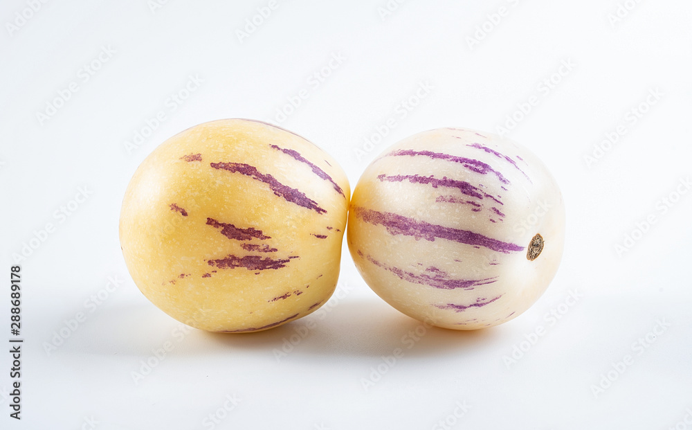 Fresh fruit ginseng fruit on white background