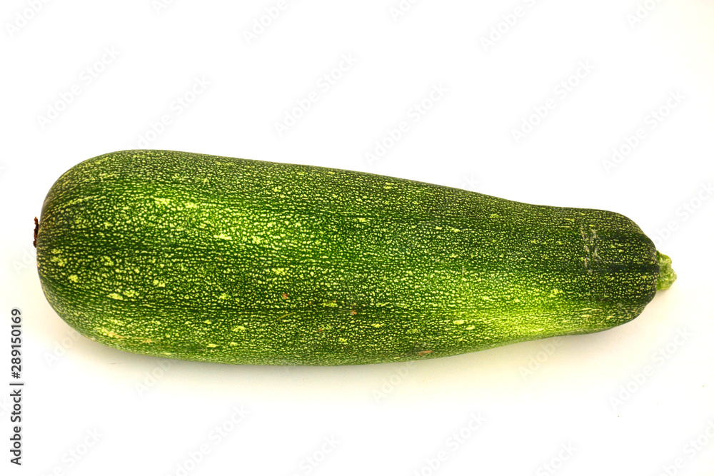 Fresh vegetable marrow isolated on white background 