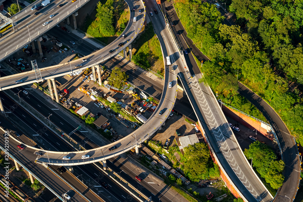 Aerial view of the Bronx, New York City