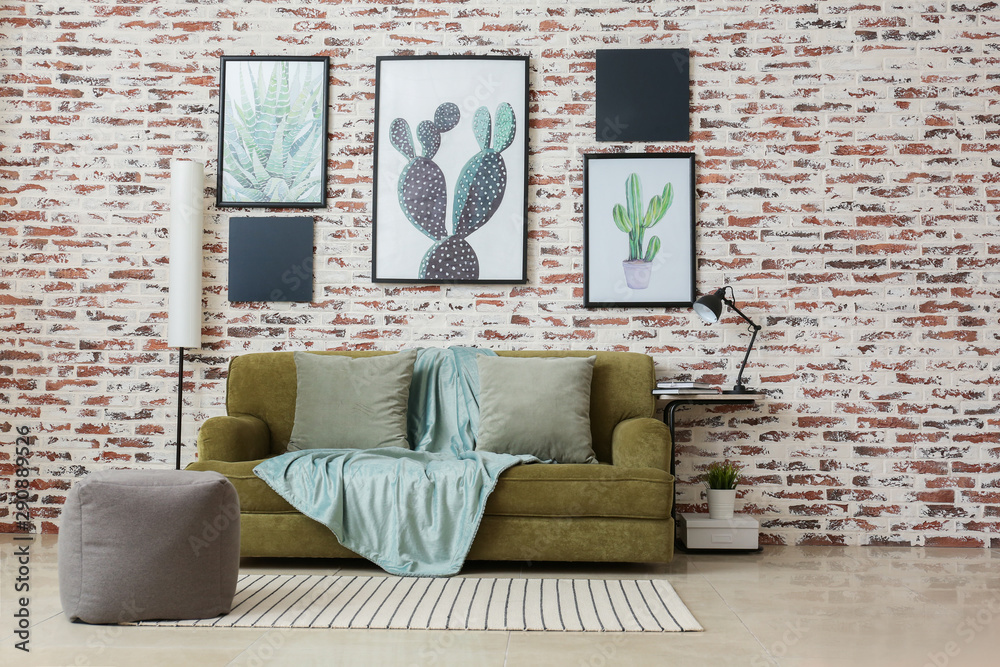 Interior of modern comfortable living room