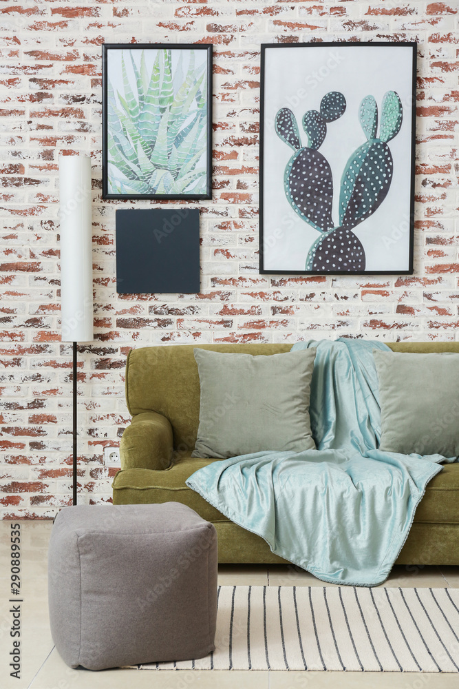 Interior of modern comfortable living room