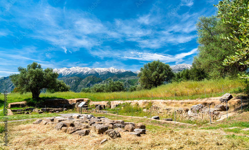 Ruins of Ancient Sparta in Greece