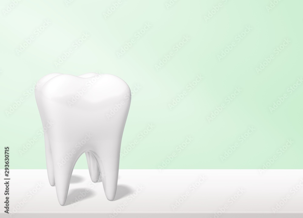 Dentist mirror tooth white background isolated shape