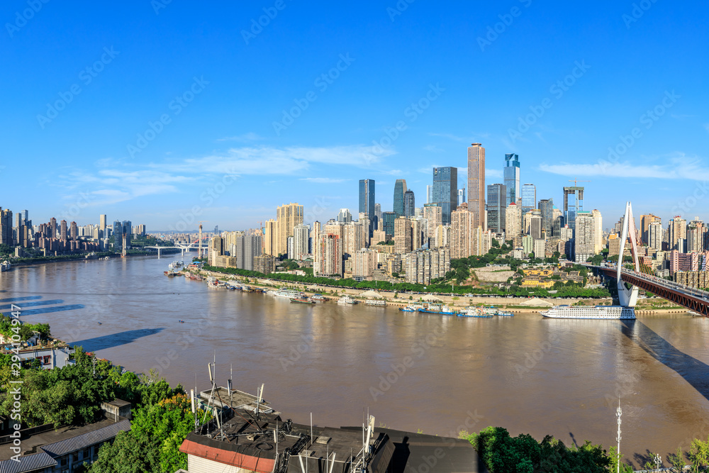 Modern metropolis skyline,Chongqing,China,Chongqing panorama.