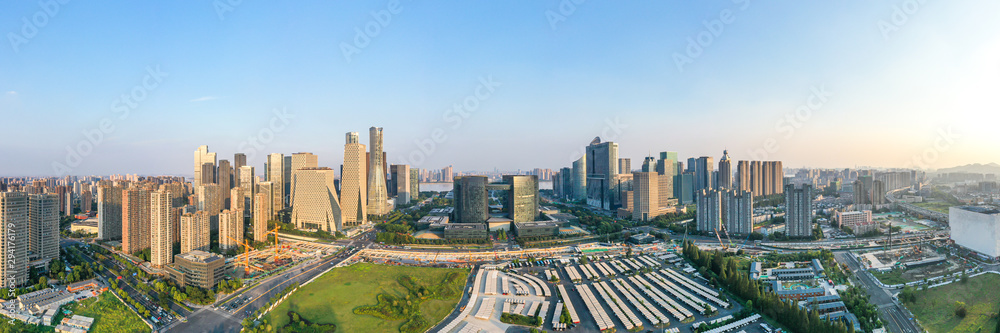 defaultcity skyline in hangzhou china