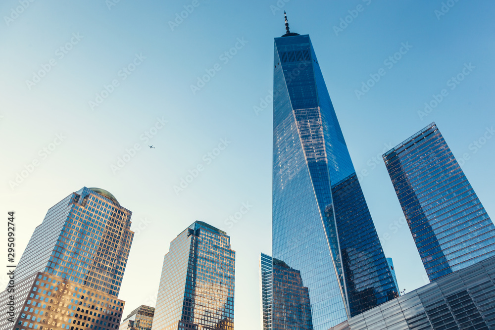 Manhattan skyscrapers in New York City, the USA