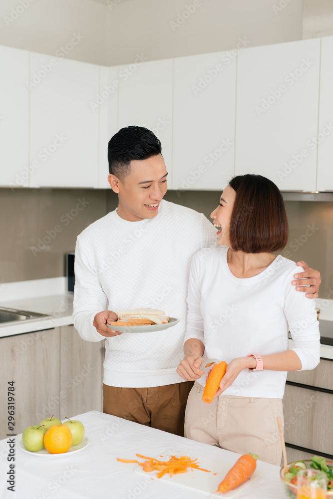 Couple cooking hobby lifestyle concept