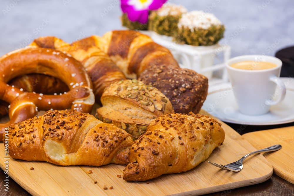 Bread  fragrant bread on the table in everyday.