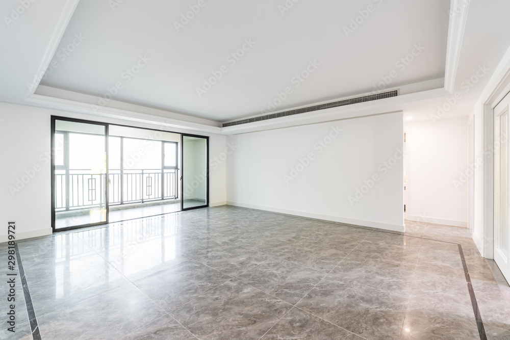 interior of a modern home empty room