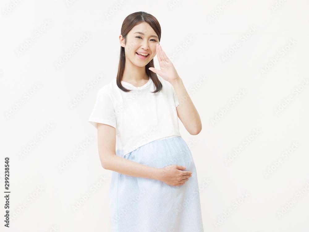 女性　妊婦