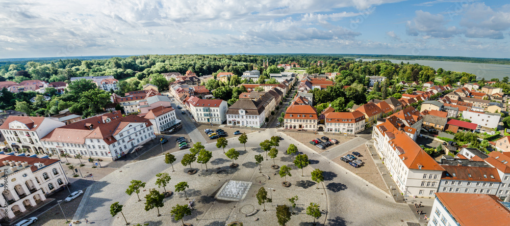 Neustrelitz Marktplatz Panoramablick