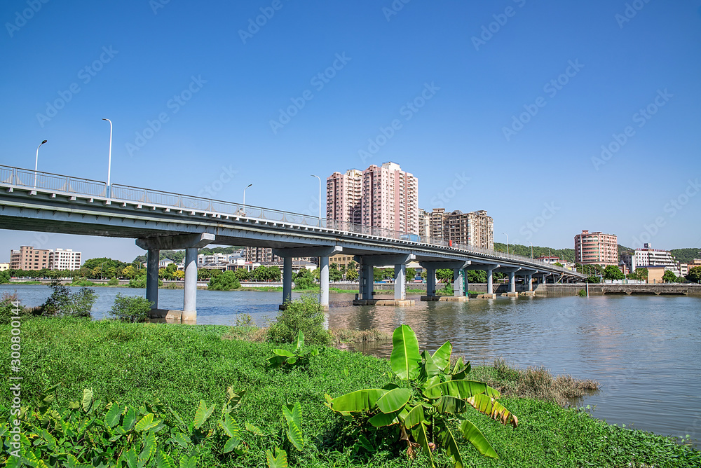 广东省东莞市虎门镇珠江太平水道河滨风光