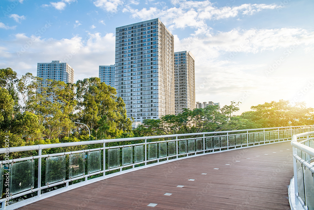 中国广州南沙区城市建筑景观