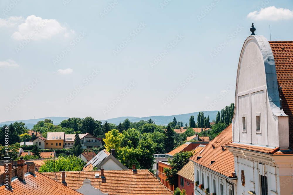 Szentendre medieval old town cityscape in Hungary