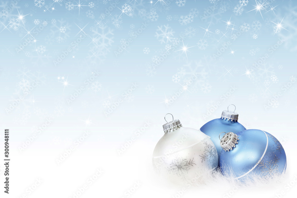 abstract winter background with snowflakes, Christmas background with heavy snowfall, snowflakes in 