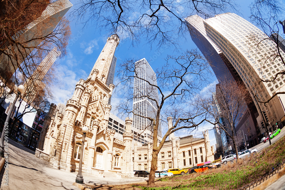 Chicago Water Tower at North Michigan Avenue, USA