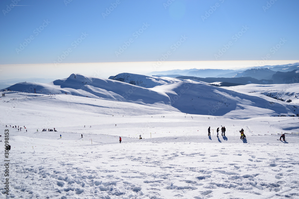 sky in Carpathian mountains