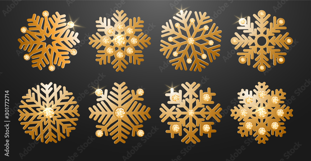 Luxury Snowflakes Set