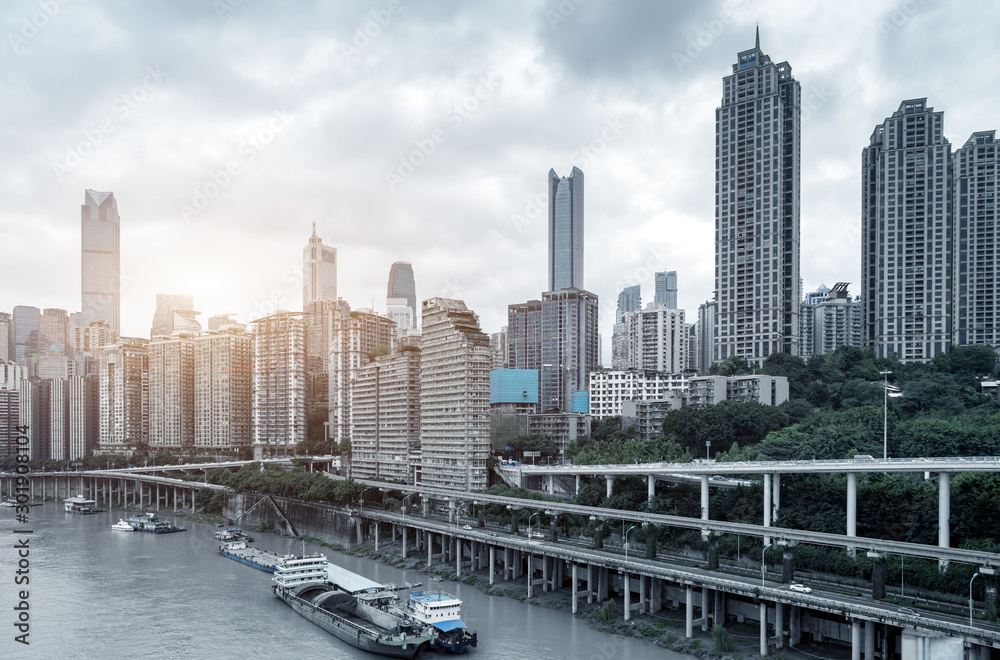 Chongqing cityscape and skyscrapers