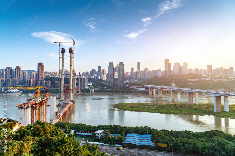 Chongqing cityscape and skyscrapers