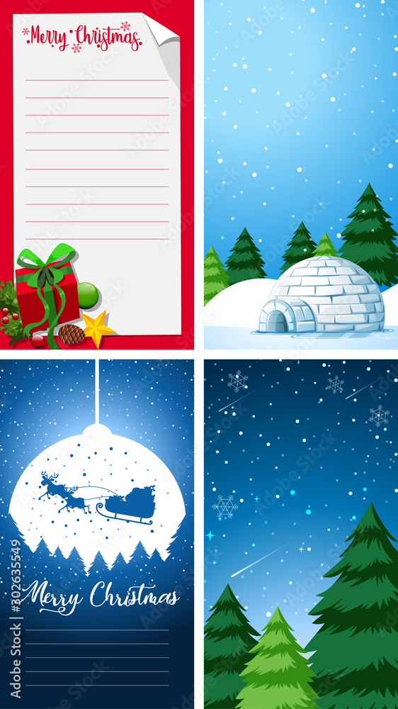 Background templates with christmas theme