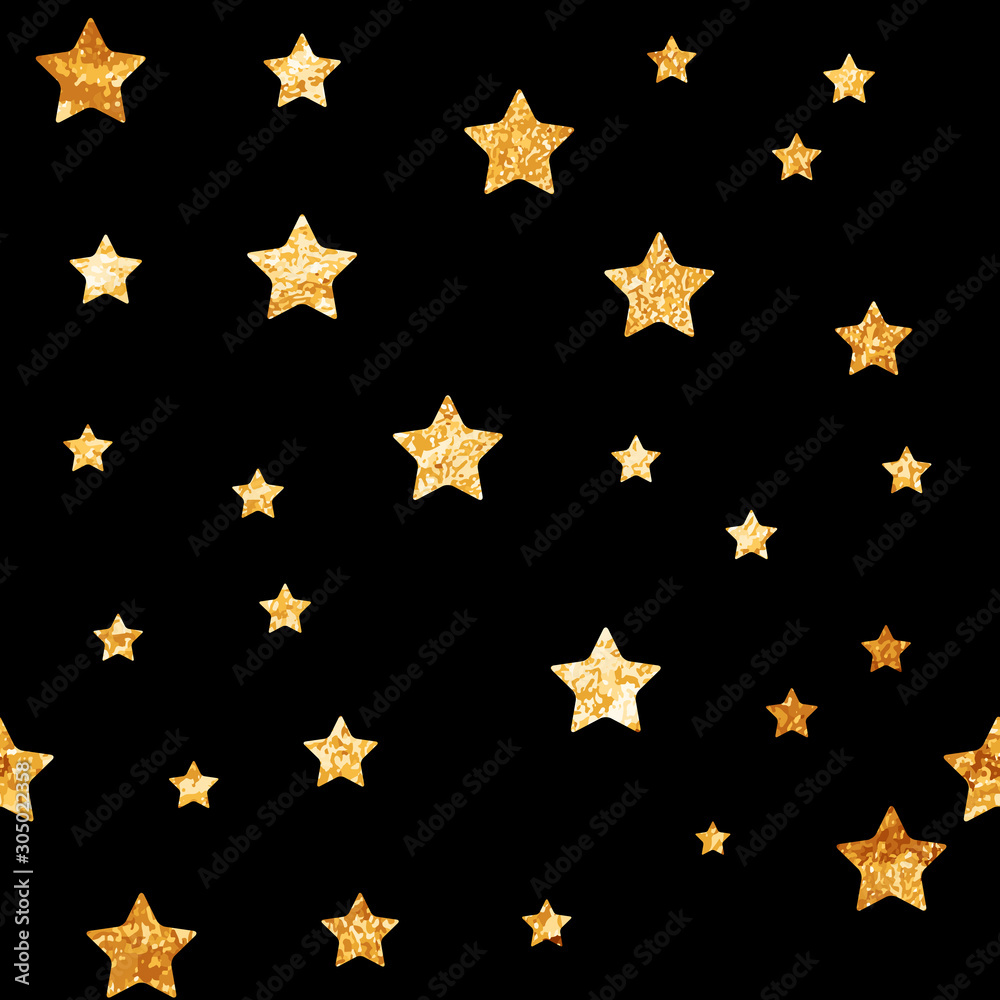 Cute Star Seamless Pattern Background Vector Illustration