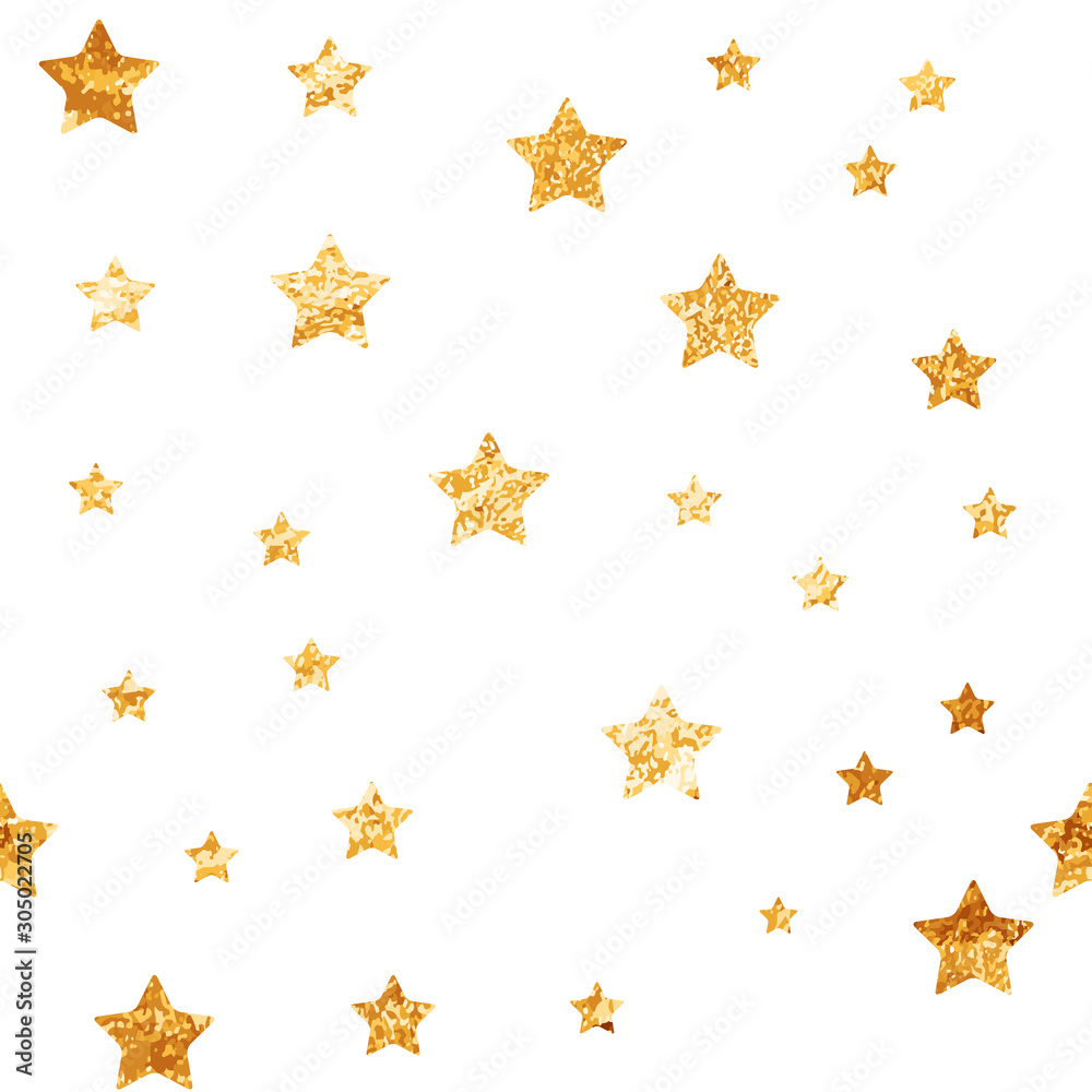 Cute Star Seamless Pattern Background Vector Illustration