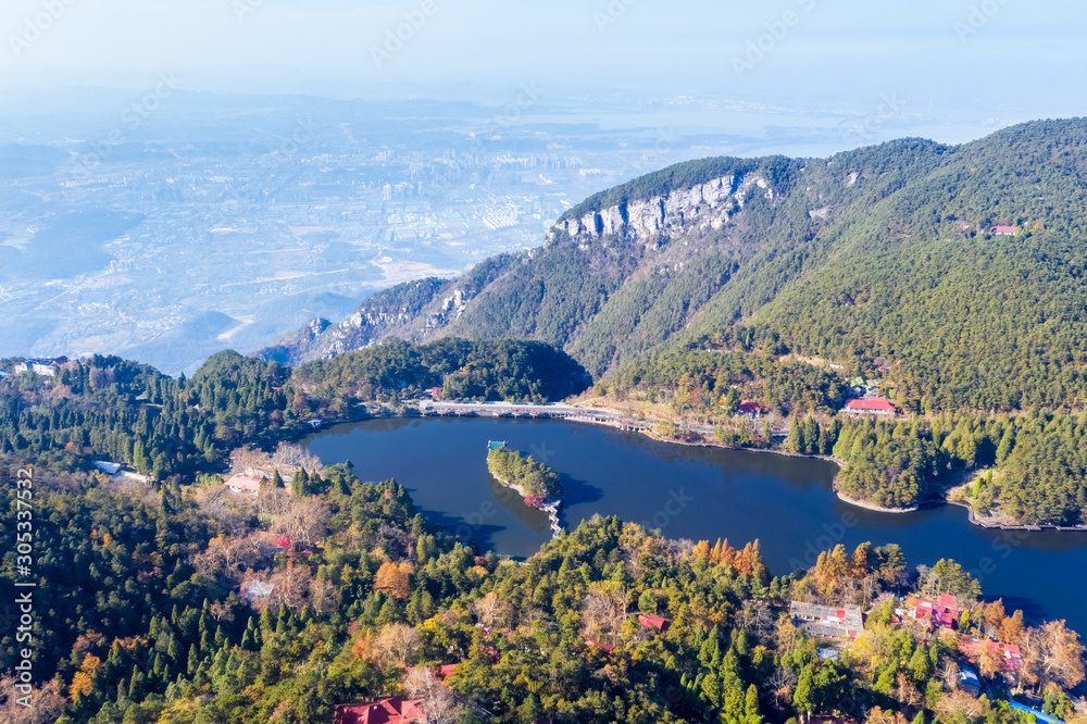 秋季庐山景观鸟瞰图