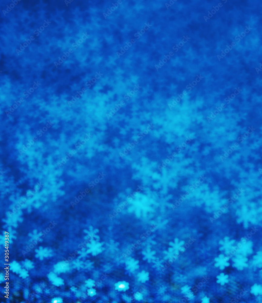 Abstract blue Christmas background  snowflakes