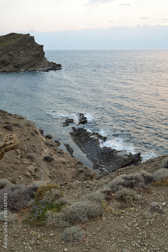 土耳其爱琴海Gokceada岛的海景