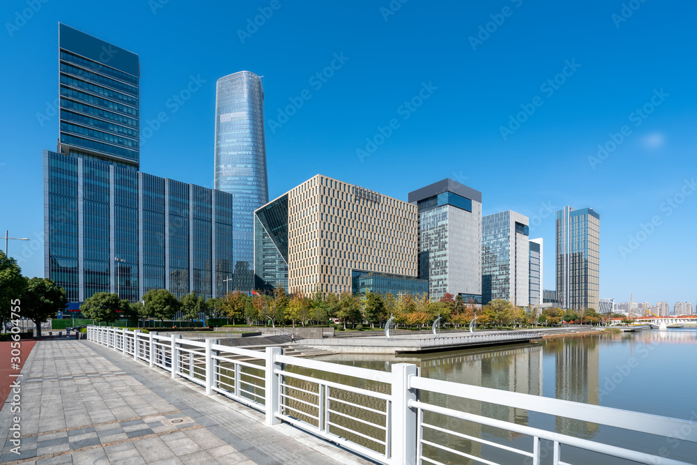 Ningbo City Modern Architecture Landscape