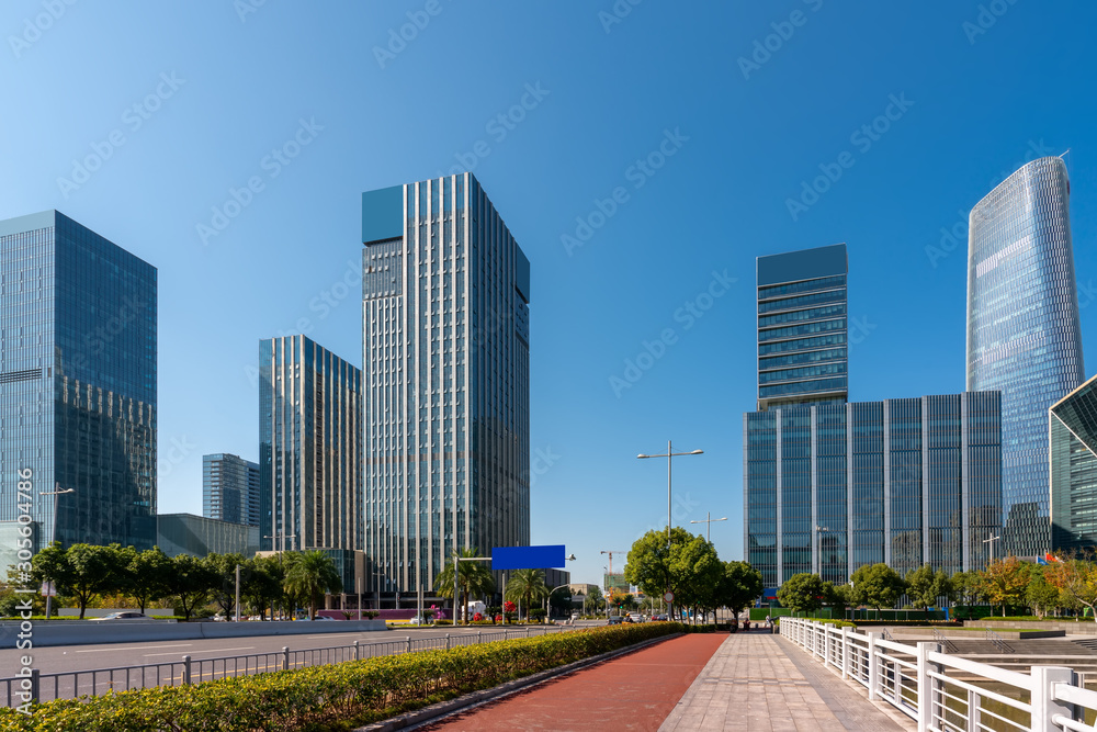 Ningbo City Modern Architecture Landscape