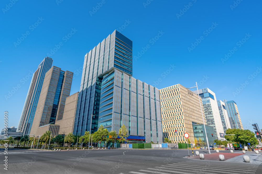 Ningbo City Modern Architecture Landscape