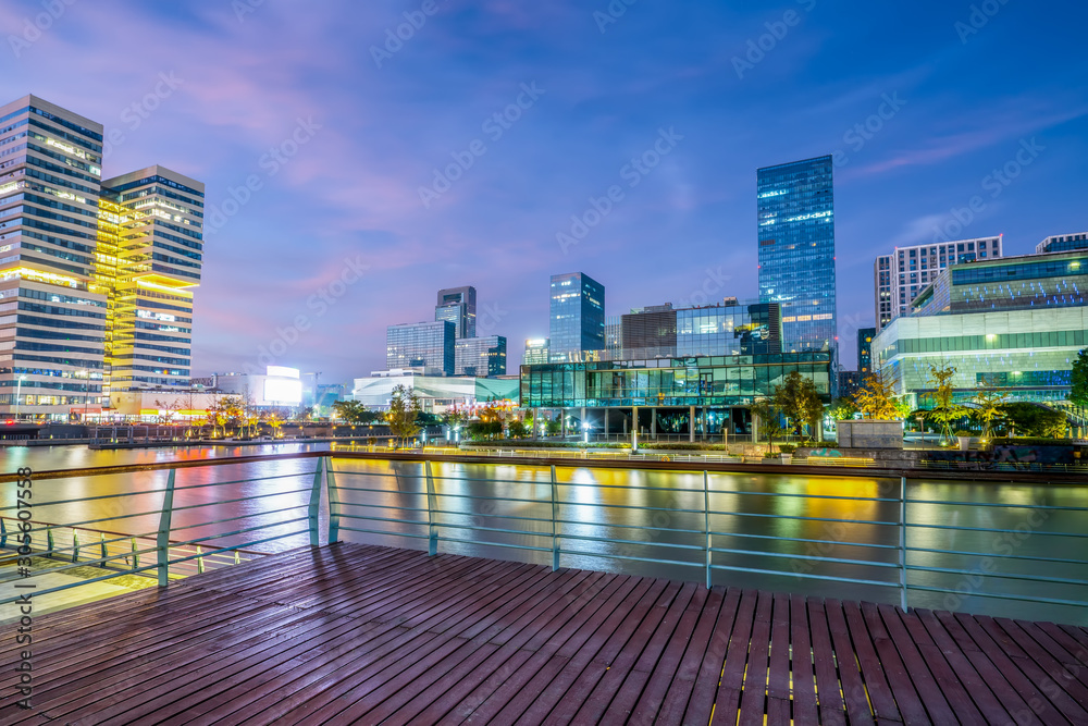 Ningbo City Modern Architecture Landscape