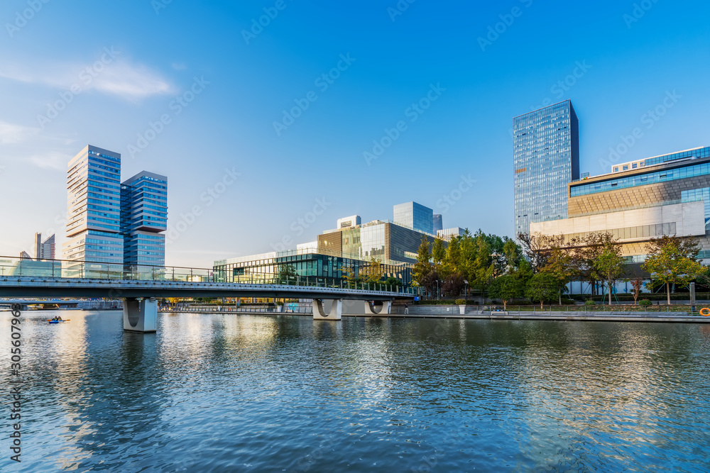 Ningbo City Modern Architecture Landscape